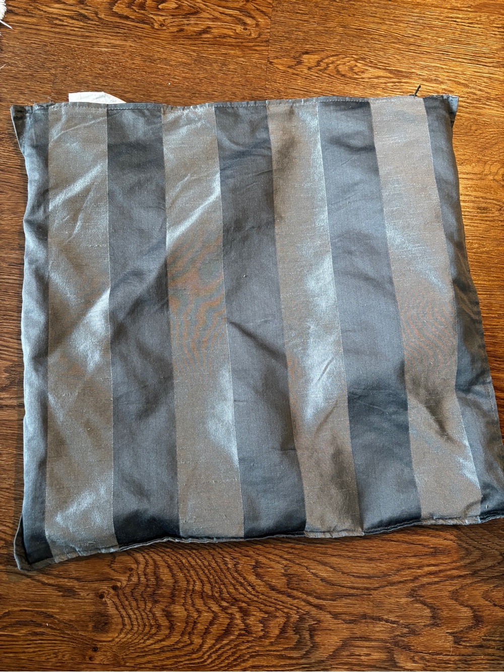 Striped Gray Decorative Throw Pillow Cover - Home Accents